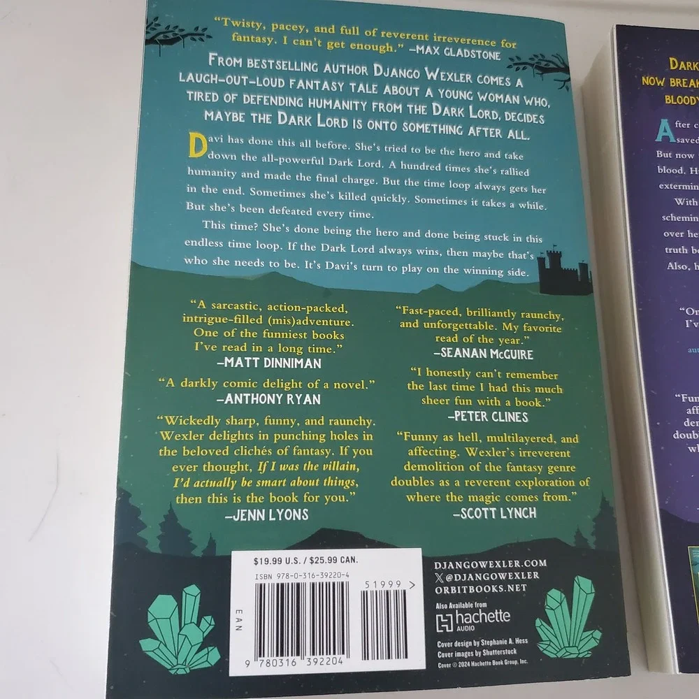 Django Wexler Dark Lord Davi Duology Paperback Book Set Fantasy Comedy Orbit